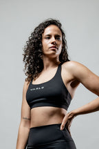 Women's SOHO Cross Back Sports Bra (Black)