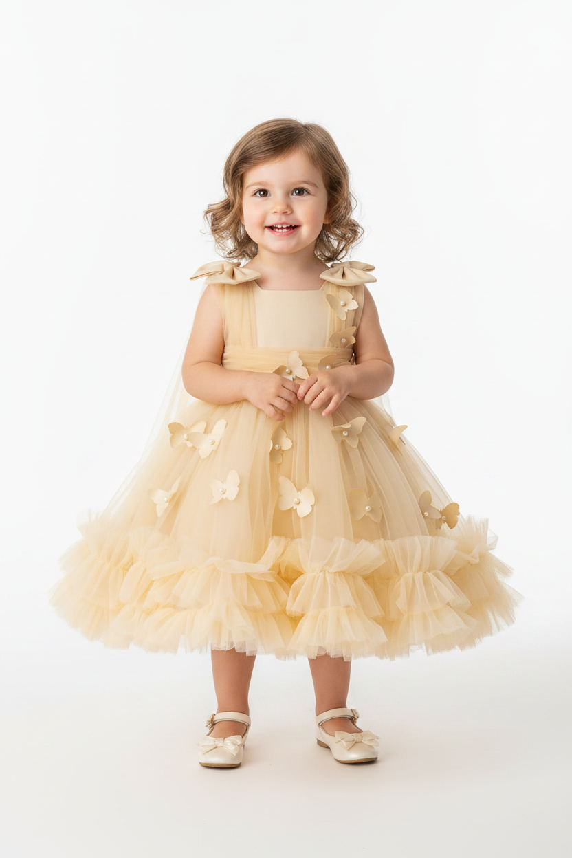 Toddler & Little Girls Birthday & Party Butterfly Dress