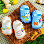 Summer Sandals, Girls, Kids, Baby Boys, Cartoon Sandals, Flat Heel, Soft Slippers, Garden Shoes
