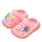 Summer Sandals, Girls, Kids, Baby Boys, Cartoon Sandals, Flat Heel, Soft Slippers, Garden Shoes