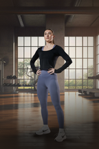 Women's Terra Recovery Arc Long Sleeve Crop (Black)