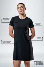 Women's Terra Recovery Motion Dress (Black)
